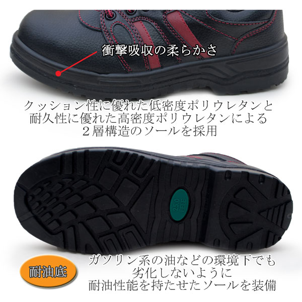 楽天市場 安全靴 J Work Jw 750 セーフティーシューズ メンズ レディース 鋼鉄製先芯 衝撃吸収 耐油底 ４e プロテクティブスニーカー規格 天然皮革 ウレタン二層底 紐靴 作業靴 ローカット 短靴タイプ Otafuku Glove おたふく ブラック 黒 St ショップannie