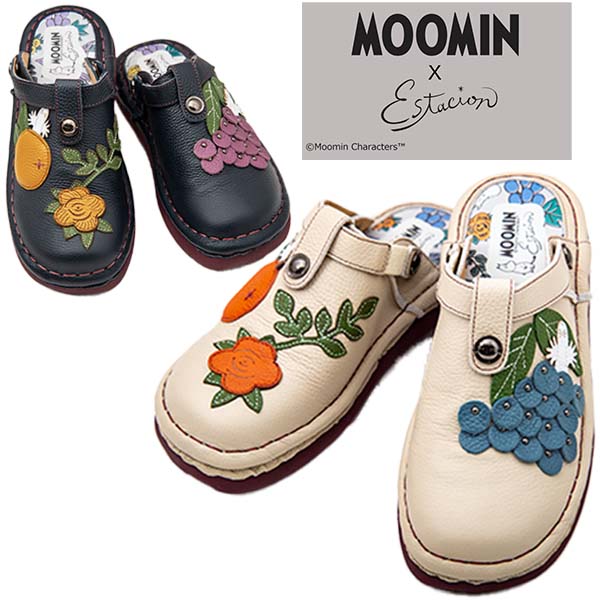 楽天市場】estacion TGE588B レディース サンダル 本革 MOOMIN