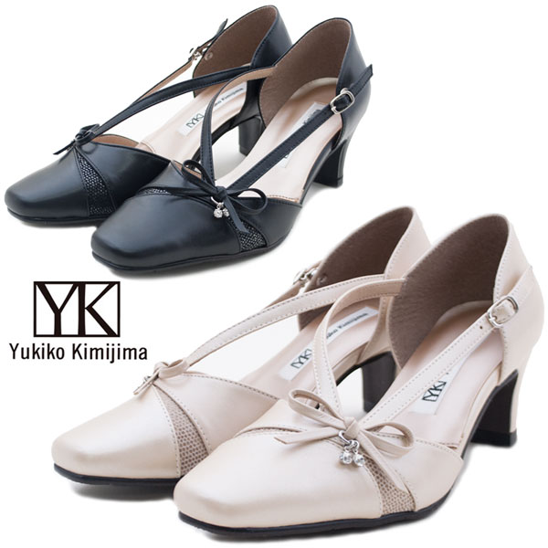 コンビニ受取対応商品 楽天市場 Yukiko Kimijima Ka7449 レディース 本革パンプス 冠婚葬祭 パンプス ベルト ストラップ パーティ お呼ばれ フォーマル ビジネス ユキコキミジマ 日本製 Mr ショップannie 2020新発 Www Lexusoman Com