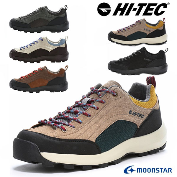 HI-TEC ハイテック HT HK045 AORAKI II WP レディース メンズ アウトドア ハイキング 登山 シューズ 透湿防水 ベージュ/グリーン/イエロー(ST)・ブラック(ST)・ブラウン チャコール ベージュ/ブルー /DS/MR