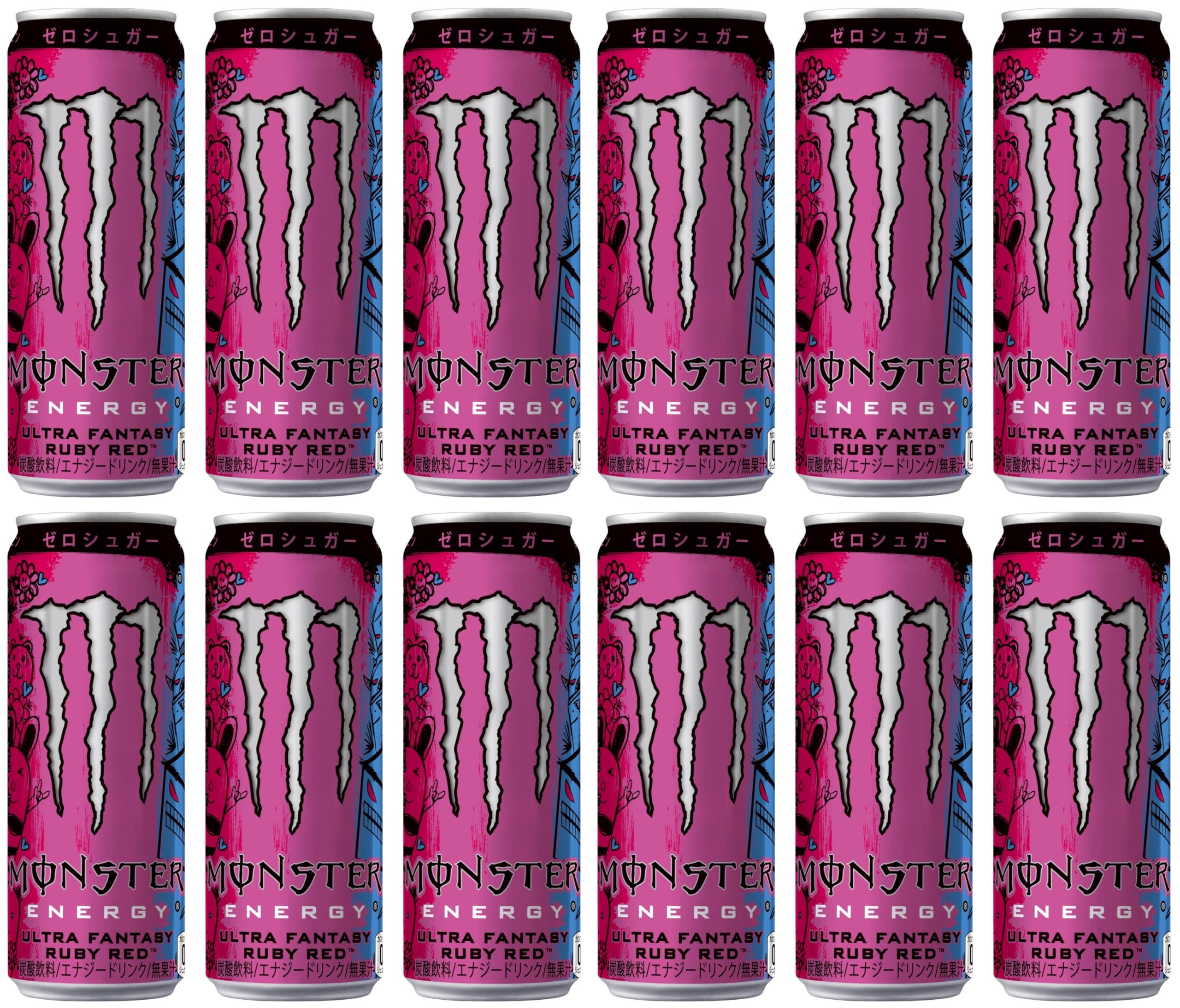 モンスターアサヒ飲料 ウルトラファンタジールビーレッド 355ml×12本[エナジードリンク][0カロリー]画像