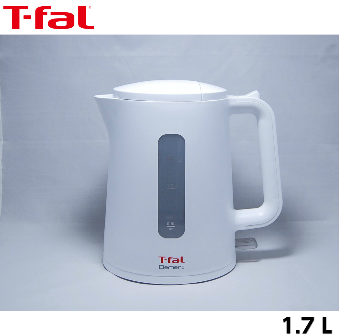 【楽天市場】T-fal ティファール 電気ケトル 1.7L エレメント 白/黒 Element 電気ポット 湯沸かしポット ポット ケトル 1