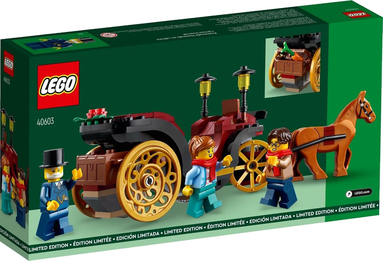 LEGO レゴ 荷馬車の冬準備すること 40603 9歳以上 押さえる 収集家 見せびらかす 室内装飾 冬 ウインター荷馬車 乗物 立ちはだかる レゴブロック 今めかしい 北欧 知育手あそび  生まれ落ちる日 差し上げ物 立ちはだかる クリスマス クリスマス押さえる