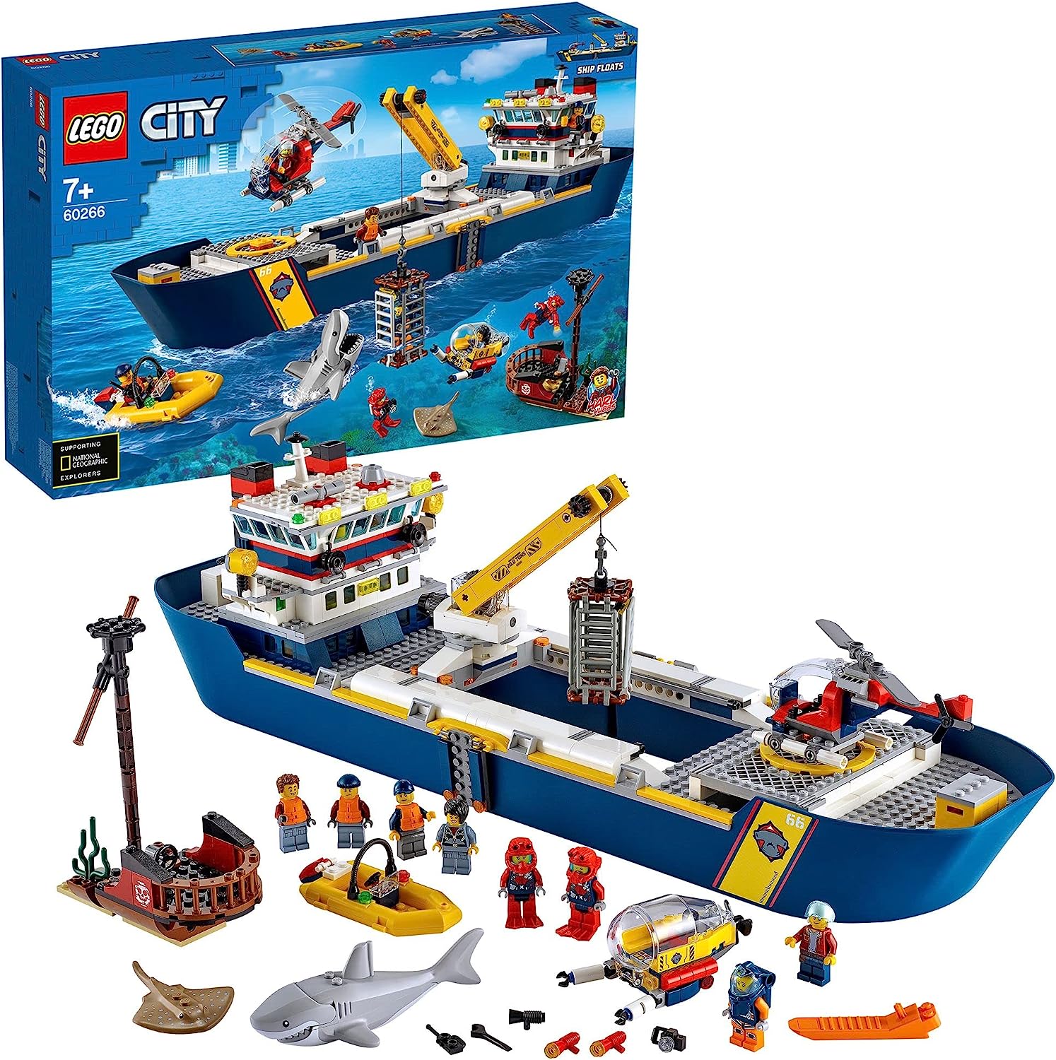 レゴ（LEGO）シティ（CITY）60093海底調査隊ヘリコプター+landing