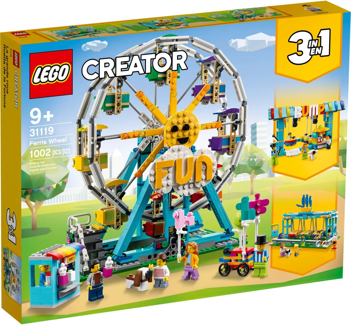 LEGO レゴ 作り手 ご覧になる車 31119 9才～ LEGO CREATOR 遊園地 車駕 3インチ1 のりもの ゴンドラ  ゴー手押し車 ビュッフェ  知育手あそび 手あそび 余暇活動 お坊っちゃん 御嬢さん レゴブロック アイデア 力くらべ 差し上げ物 生まれ落ちる日 差し上げ物 クリスマス