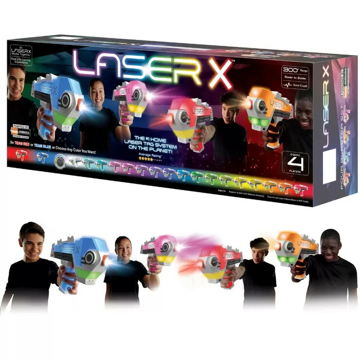 【楽天市場】レーザーX レーザークロスシューティング 4丁 レーザーガン レーザー銃 クロスシューティング ピストル 銃 おもちゃ 赤外線