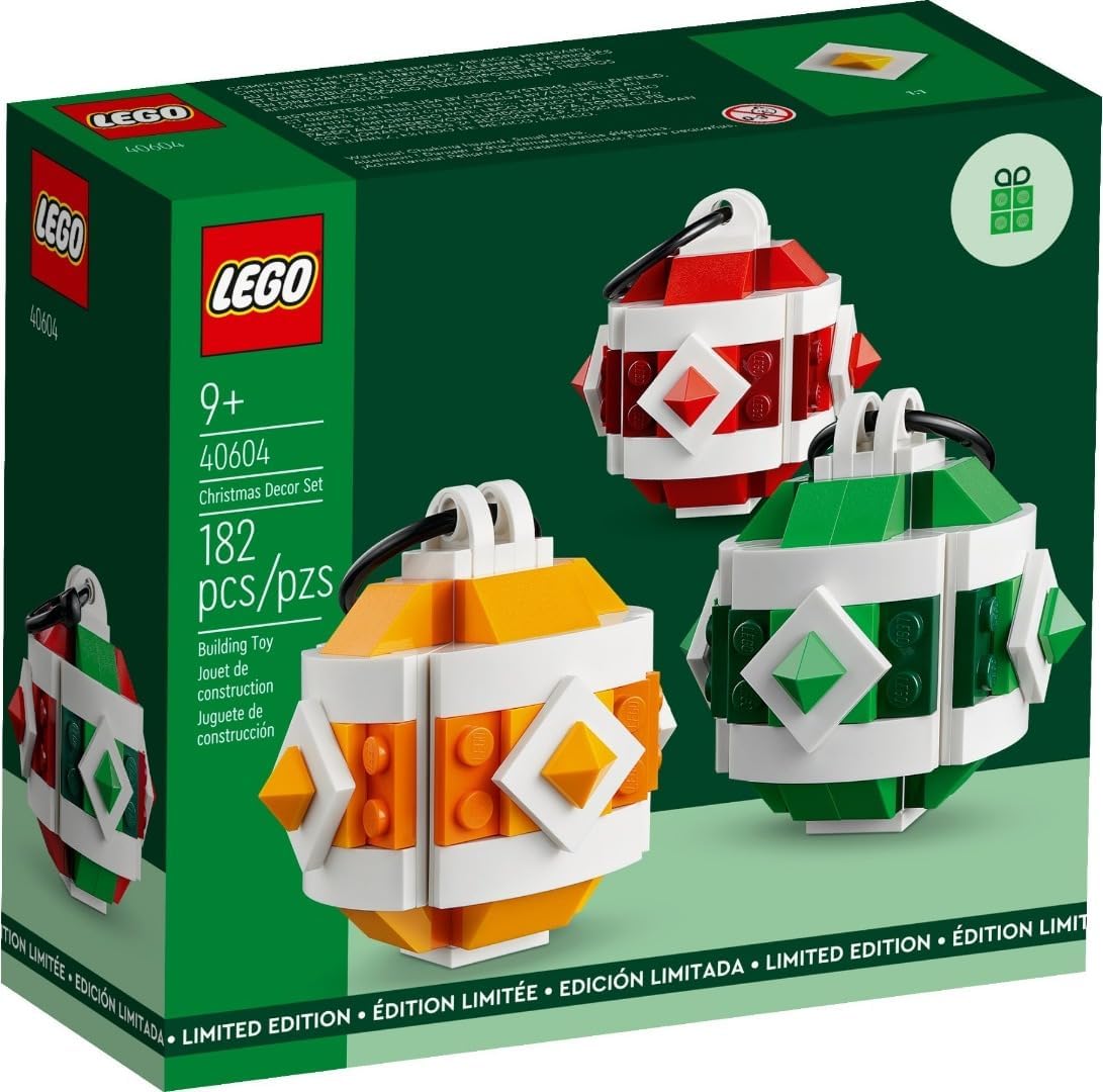 LEGO レゴ クリスマス 飾りつけ 仕掛ける 40604 9歳以上 飾りつけ 収集家 見せびらかす 室内装飾 飾りつけ デコ 立ちはだかる レゴブロック 今めかしい 北欧 知育手あそび  生まれ落ちる日 差し上げ物 立ちはだかる 天然木 ヨーロッパ樅 造花 クリスマス