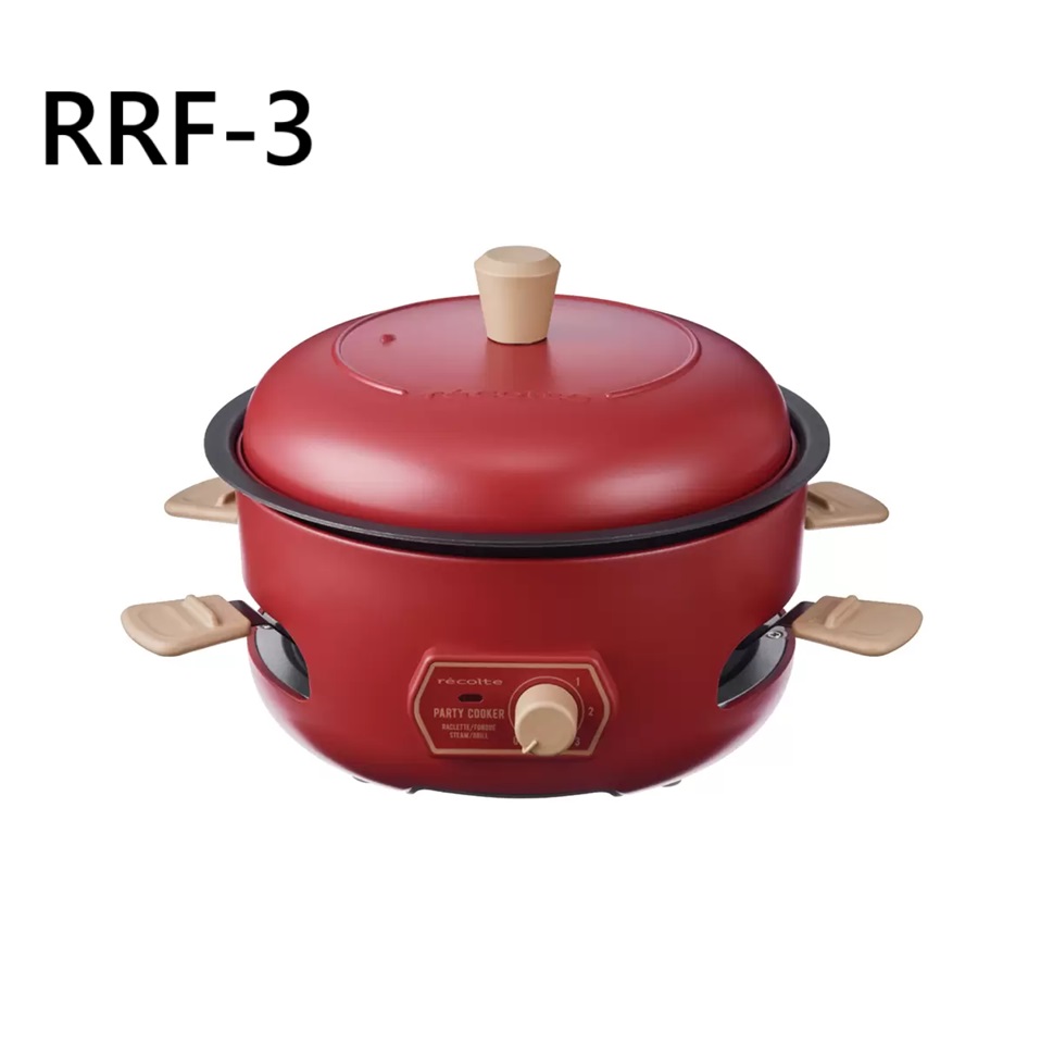 レコルト パーティークッカー 赤いこと RRF-3 大衆食堂お皿 大衆食堂鍋 明かり鍋 明かり 熱っぽいお皿 たこ焼き ラクレットメーカー フォンデュー鍋 r・・colte たこ焼きお皿 たこ焼き器 タコ焼き器 卓上 卓上膳立て器 蒸し器