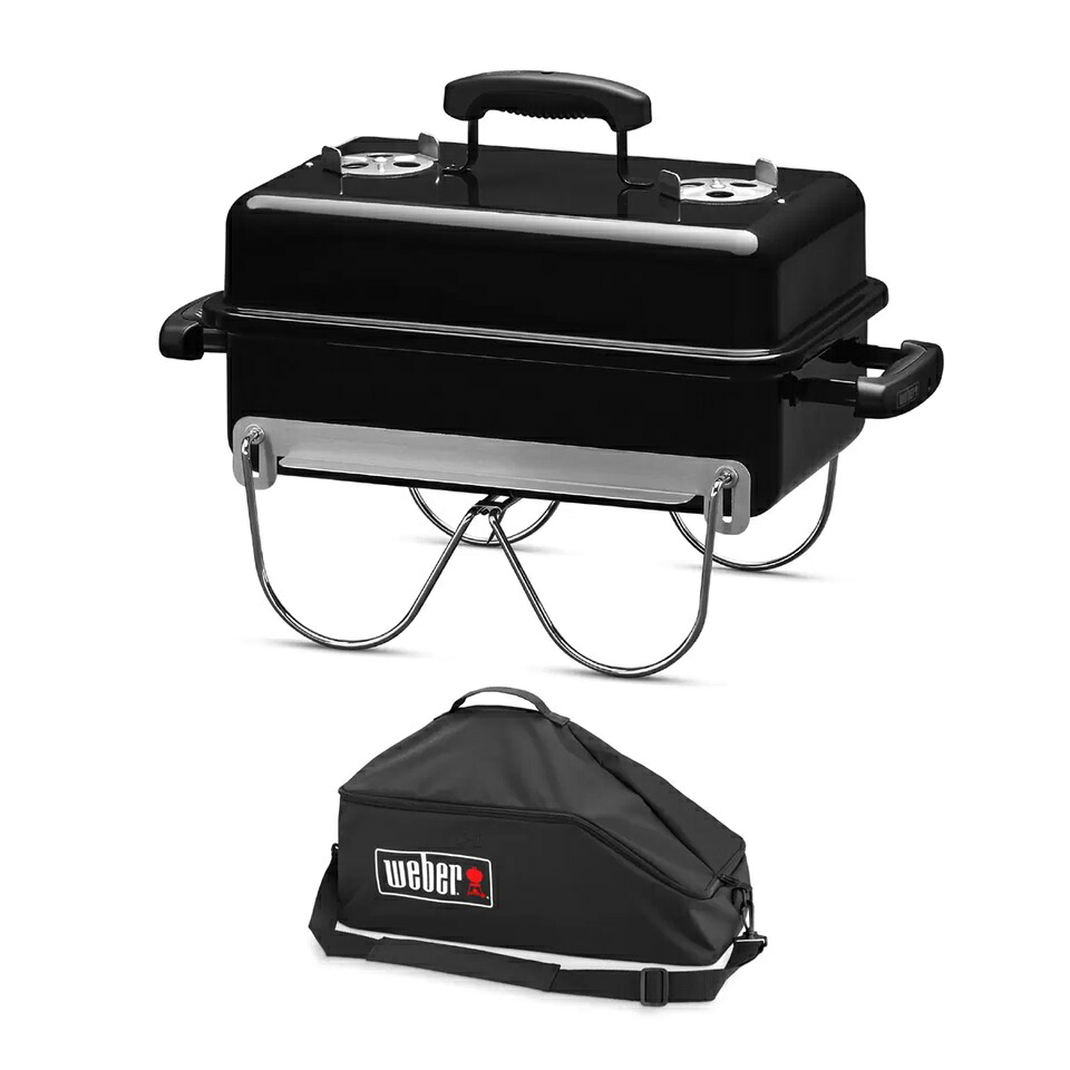 ウェーバー ゴーエニィーウェア キャリーバッグ付き Weber Go-Anywhere ゴーエニウェア ゴーエニィウェア バーベキューコンロ BBQコンロ チャコール バーベキュー BBQ グリル コンロ キャンプ アウトドア 持ち運び 角型 蓋付き 2人-4人用 バーベキューグリル コンパクト