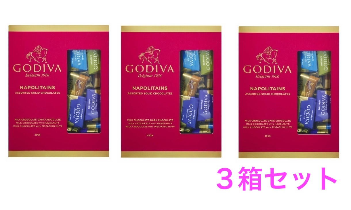 GODIVA - ゴディバ　ナポリタン　新品　4箱　セット　チョコ　コストコ　チョコレート Amazon | コストコ GODIVA ゴディバ ナポリタン アソーテッド