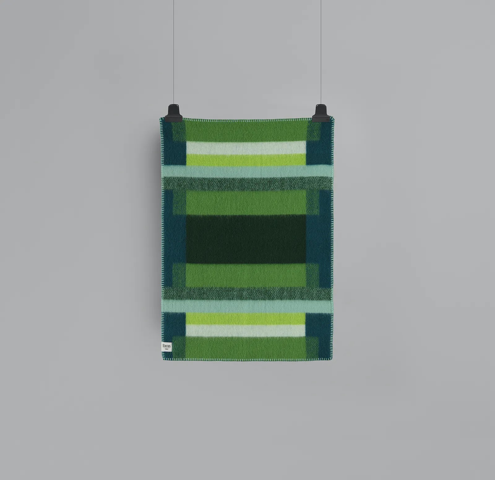 KILLARNEY ウール毛布 クリーム グリーンチェック fit=scale-down,w=1200