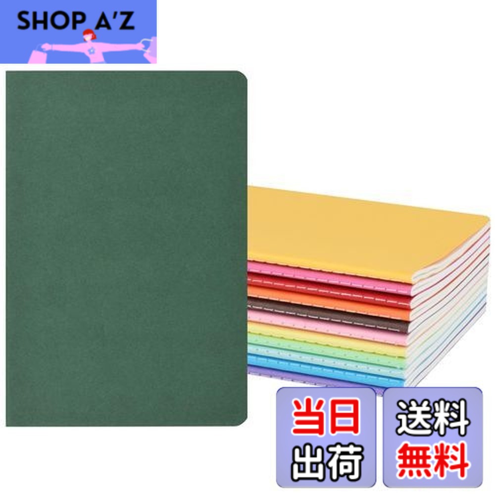楽天市場】【送料無料】ZCZN カラーノート 糸綴じ A5 30枚 8mm 横罫 12