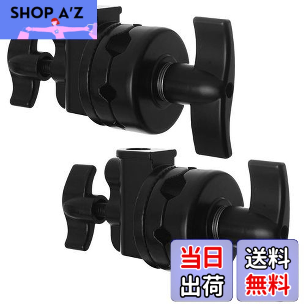 【貨物輸送無料】Selens グリップヘッド スイベルヘッド 多役立つことヘビーデューティー 2.5インチ アダプタ C照明ランプ 点火装置照明ランプ もっけの幸い手 他の映画化計器相応う 1/2 1/4 3/8 5/8in相応う 2点仕掛ける 黒いこと