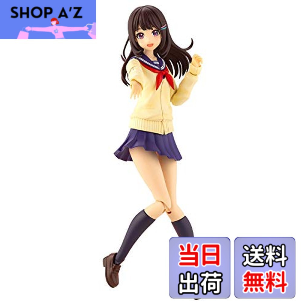 【貨物輸送無料】壽屋 創彩お嬢さん運動場 結城 まどか【桃桜上級高等学校・冬服】 全高約150粍 1/10規模 プラモデル JK001