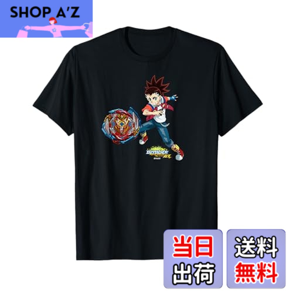 【送料無料】ベイブレードバースト スパーキング 赤刃アイガ＆インフィニットアキレス Tシャツ画像