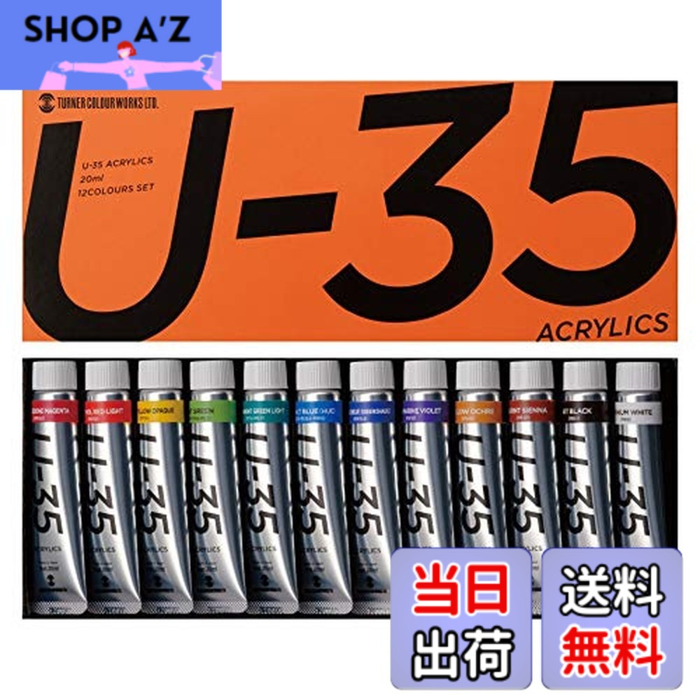 【送料無料】ターナー色彩 アクリル絵具 U-35 ヘビーボディータイプ セット 20ml