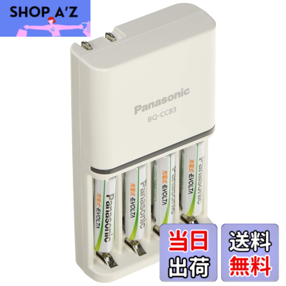 【貨物輸送無料】パナソニック 単4形 申し受ける式エボルタ 4本付申し受ける器仕掛ける K-KJ83MLE04