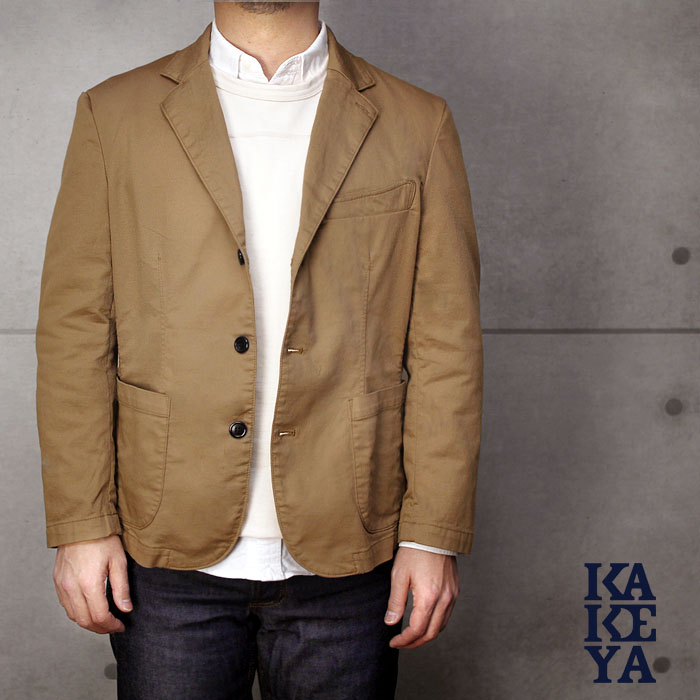 【工房直送（岡山） 職人仕上げ】&infin;KAKEYA JEANS&infin; -made in japan-ジンコードピケ・ストレッチジャケットkakeya-jeans-summer-jacket【国産ジャケット】【メンズ】【MNFA_DL】｜KAKEYA JEANS 工房直送（岡山）