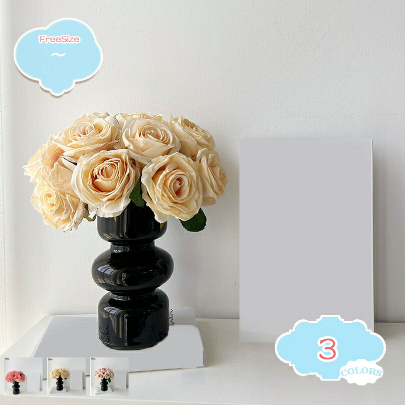 花瓶 アートフラワー インテリア Amazon 造花 インテリア 花瓶付き