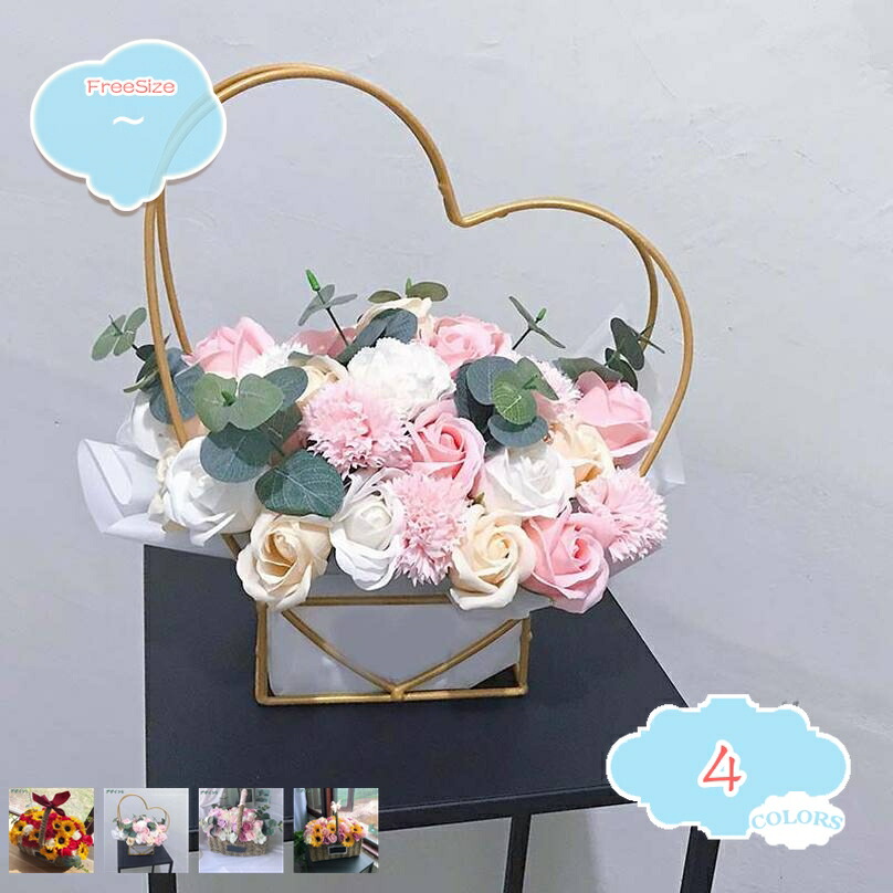 石ケン御花 差し上げ物 石ケン御花 差し上げ物 石ケンの花 卒式 開店祝賀会 母の日 生まれ落ちる日 一緒になる祝賀会 隠居祝賀会 還暦祝賀会 お供え 花 カゴ 籠 サクラ色 ひまわり 枯れない そのまま飾れる shopcp