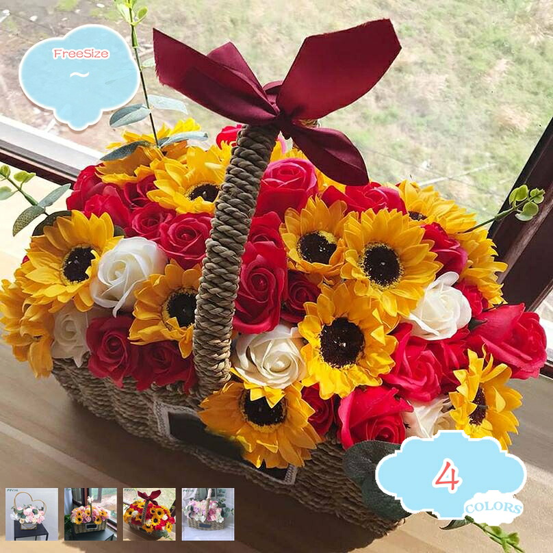 石ケン御花 差し上げ物 母の日 花かご 卒式 生まれ落ちる日 隠居祝賀会 差し上げ物 今めかしい差し上げ物 枯れない花 そのまま飾れる 造花 一緒になる祝賀会 不死化日 米寿祝賀会 古希 儀式用 花 薔薇 飾りつけ shopcp