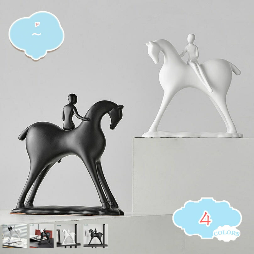 アンティーク　動物　オブジェ　白黒　馬 楽天市場】馬 オブジェ ポリレジン F アニマル ディスプレィ 動物