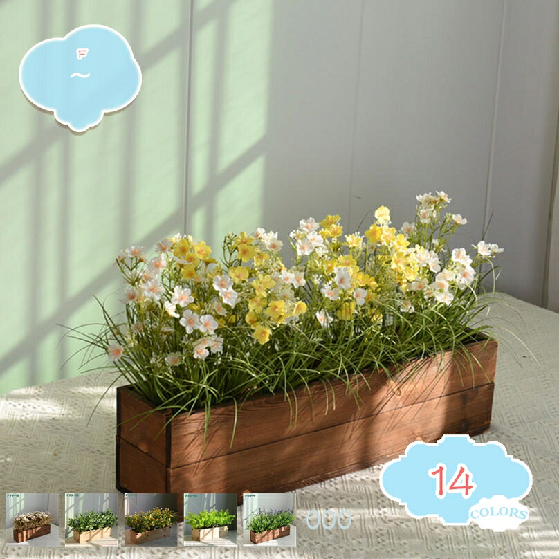 人工観葉植物 人工植物 フェイクプラント 素朴な長方形 フェイクユーカリ植物 人工ユーカリ グリーンアレンジメント 鉢植え ウェディングセンターピース オフィスルーム テーブル 窓辺の装飾用 プランターボックス shopcp