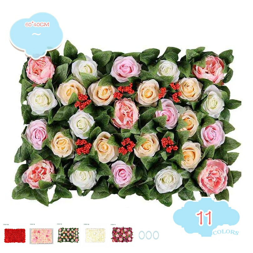 2000円OFFクーポン 造花 人工花 フラワーパネル 壁装飾 フラワーウォール 枯れない花 絵画のように 結婚式 イベント 会場 背景装飾 生き生きとした造花 壁に飾ったり 軽量 取り付け簡単 フラワーアレンジ シルクローズフラワーパネル 組み合わせて shopcp｜CPショップ