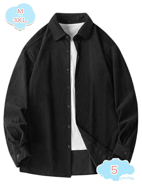 開襟シャツ 男女兼用 長袖シャツ トップス 服 春服 ストリート カジュアル ゆったり ギフト プレゼント 春 秋 冬 メンズ シンプル オシャレ 快適 軽い 柔らかい Tシャツ ワーク系 ファッション オールシーズン shopcp