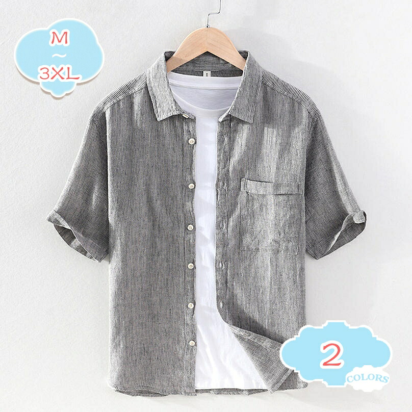 500円OFFクーポン スタンドカラーシャツ tシャツ 半袖シャツ 春夏 シャツ メンズ ワイシャツ 綿シャツ カジュアル 薄手 開襟シャツ スリム 通学 通勤 薄手 体型カバー 大きいサイズ ファッション おしゃれ トップス 上着 紳士 大人 夏物 shopcp