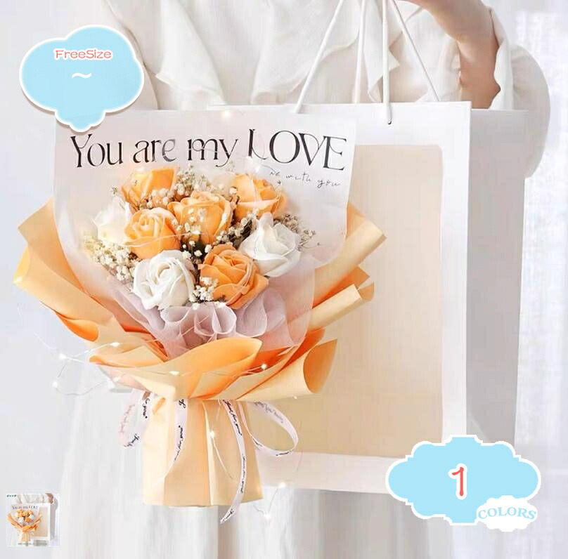 1000円OFFクーポン ソープフラワー 花束 ギフト 誕生日プレゼント 手提げ付き 枯れない 9本のバラ お花 光る LEDライト付き 女性 母の日 父の日 敬老の日 バレンタインデー クリスマス 新年 結婚記念日 彼女 送別会 退職感謝 お礼 お見舞い shopcp|CPショップ