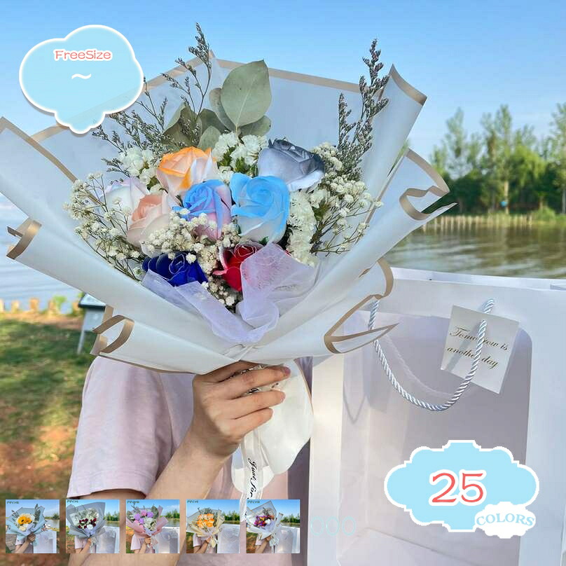 500円OFFクーポン 花束 ソープフラワー バラ 花 花束 石けんのお花 石花 枯れない花 ドライフラワー 造花 花束 母の日 父の日 プレゼント ギフト 誕生日 敬老の日 バレンタインデー 結婚記念日 ホワイトデー 引越し 新生活 デート用 shopcp