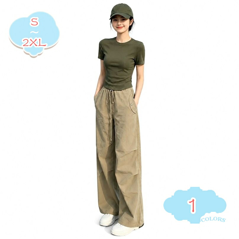 セットアップ レディース 半袖 Tシャツ カーゴパンツ ワイドパンツ 体型カバー 夏 ゆったり カジュアル 2点セット 上下 半袖tシャツ ロング 部屋着 お出かけ 大きいサイズ shopcp|CPショップ