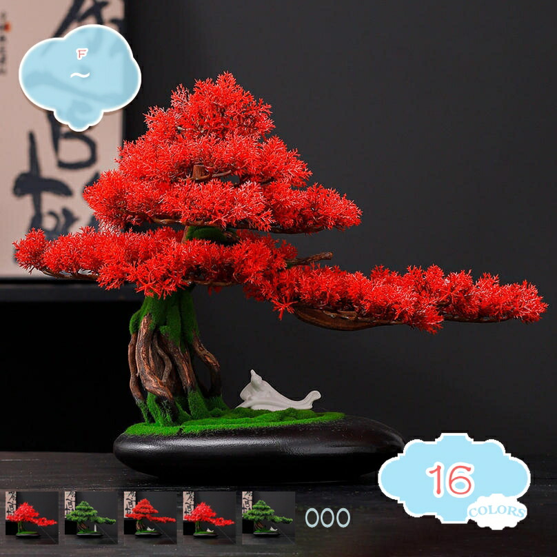 人工盆栽ツリー 人工盆栽の木 偽の植物の装飾 鉢植えの人工観葉植物 シャクナゲ 盆栽の木 植物 家の装飾 デスクトップディスプレイ 禅の庭の装飾用 寝室の偽の植物の緑の装飾 デスク ホーム オフィス ディスプレイ用のフェイク植物 人工室内植物 shopcp 14,224円