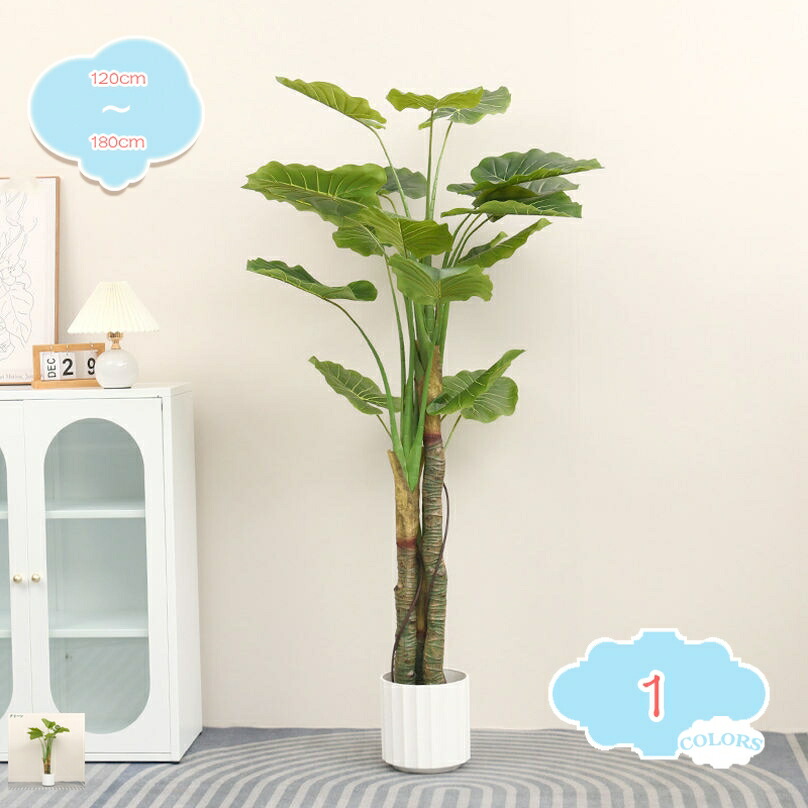 1000円OFFクーポン 幸福の木 造花 観葉樹 大型 クワズイモ 鉢植え 植木 消臭 抗菌 世話がない 屋内 ホーム 玄関 オフィス インテリア おしゃれ 人工観葉植物 フェイクグリーン お手入れ不要 水やり不要 ギフト プレゼント 引越し祝い 新築祝い shopcp|CPショップ