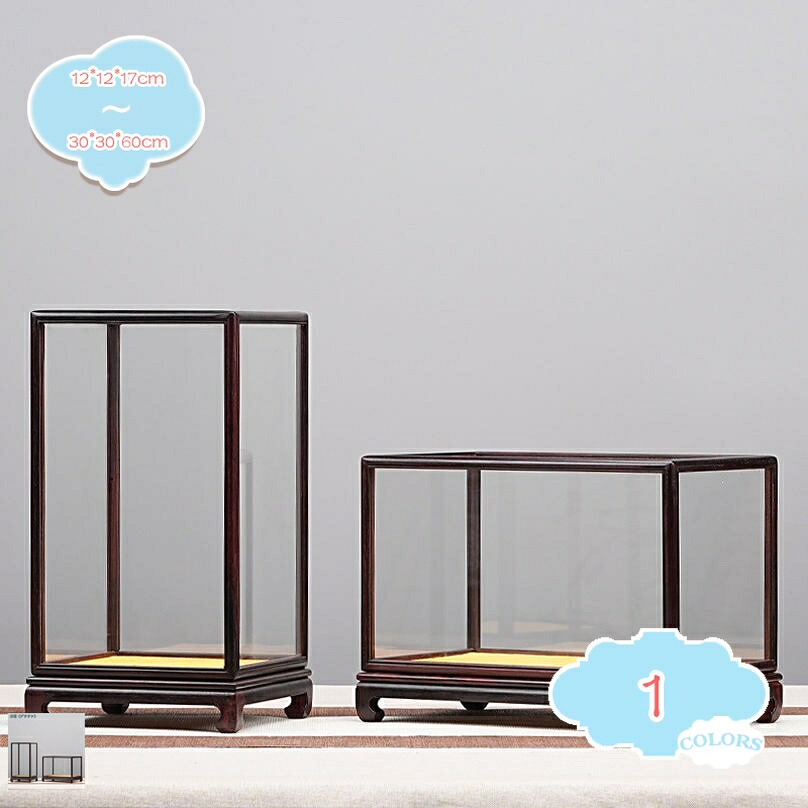 1000円OFFクーポン フィギュアケース 木製台座付き 横長タイプ 木製 UVカット カラスケース コレクションケース 頑丈 汚れ防止 展示用 コレクションケース 卓上 小型 ナチュラル木目 ディスプレイケース shopcp｜CPショップ