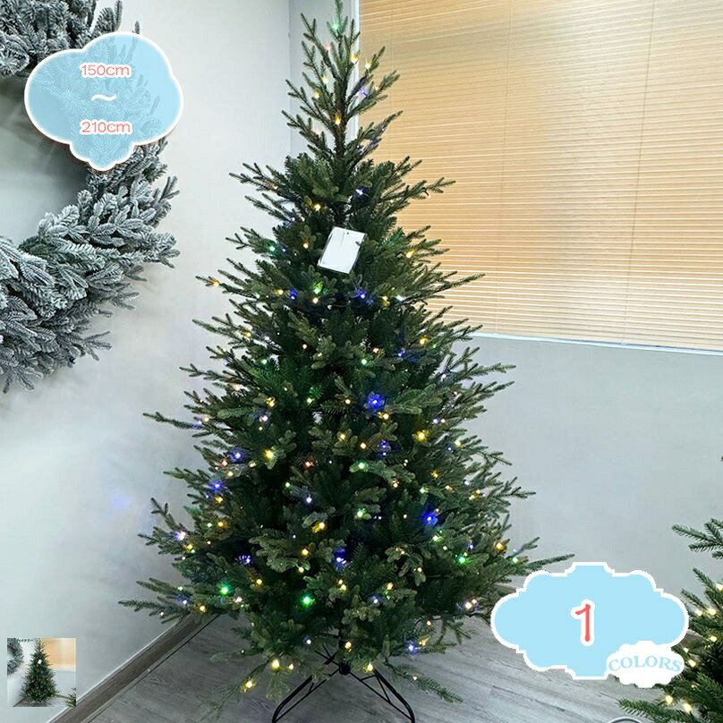 楽天市場】【COSTCO】クリスマスツリー スリム型 電飾付き 約198cm LED