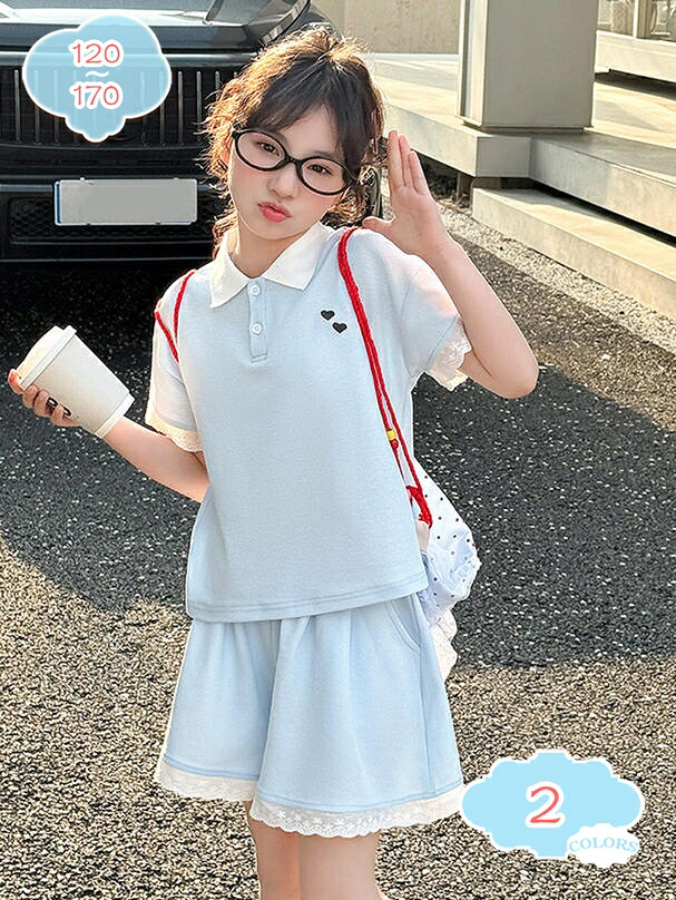 1000円OFFクーポン 子供服 セットアップ 女の子 夏服 半袖ｔシャツ キュロットスカート 上下セット キッズ ジャージ ガールズ 服 スウェット スポーツウェア 運動着 カジュアル ルームウェア ダンス衣装 おしゃれ ダンス服 ジュニア服 shopcp｜CPショップ
