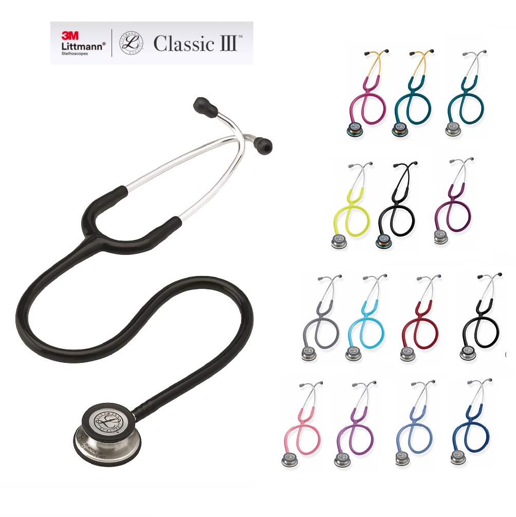 聴診器 リットマン 古典派音楽III 全14色 国内定め事品/貨物輸送無料 3M Littmann Classic III 古典派音楽3