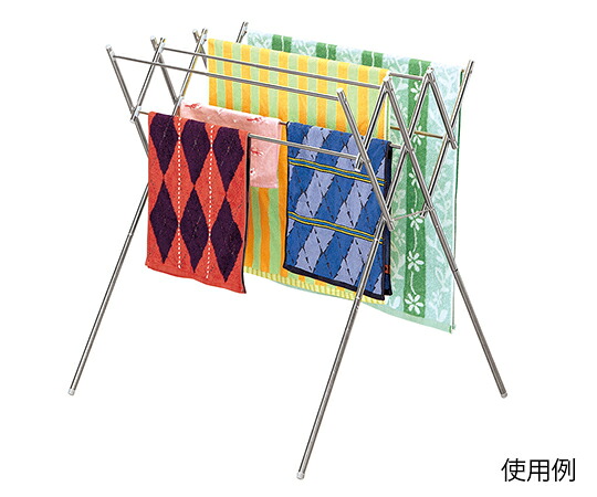 店内全品ポイント5倍★要エントリー★伸縮ステンレス室内物干し　480～810&times;760&times;880mm OH-90｜Shop de clinic店