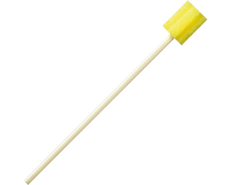 カワモト（川本産業） 口腔ケアスポンジ (マウスピュア(R)) プラスチック軸M・ふつう 1箱(50本/箱×10箱入) 039-102075-00