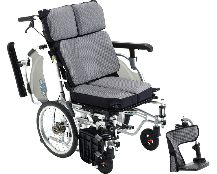 (株)ミキ Air・Fitz(エア・フィッツ) AFP-16 介助用 CJ01090 座幅40cm シルバー(W9)