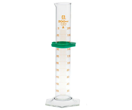 メスシリンダースーパーグレード 200mL JCSS校正証明書付