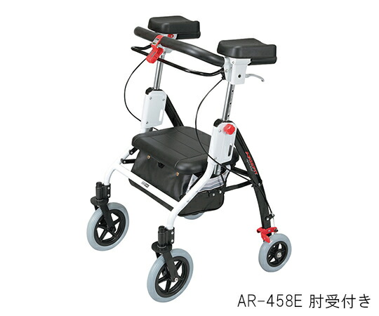 手嵌まる（御拾い車） 肘受け付けき 室内外兼用 AR-458E ユーバ製造 医薬品・コンタクト・介護-衛生日用品・衛生医療品-その他