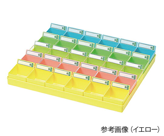投薬トレー(30人用) トレー色：グリーン(ハンガーなし) PT-30G5 エスティーメディカル
