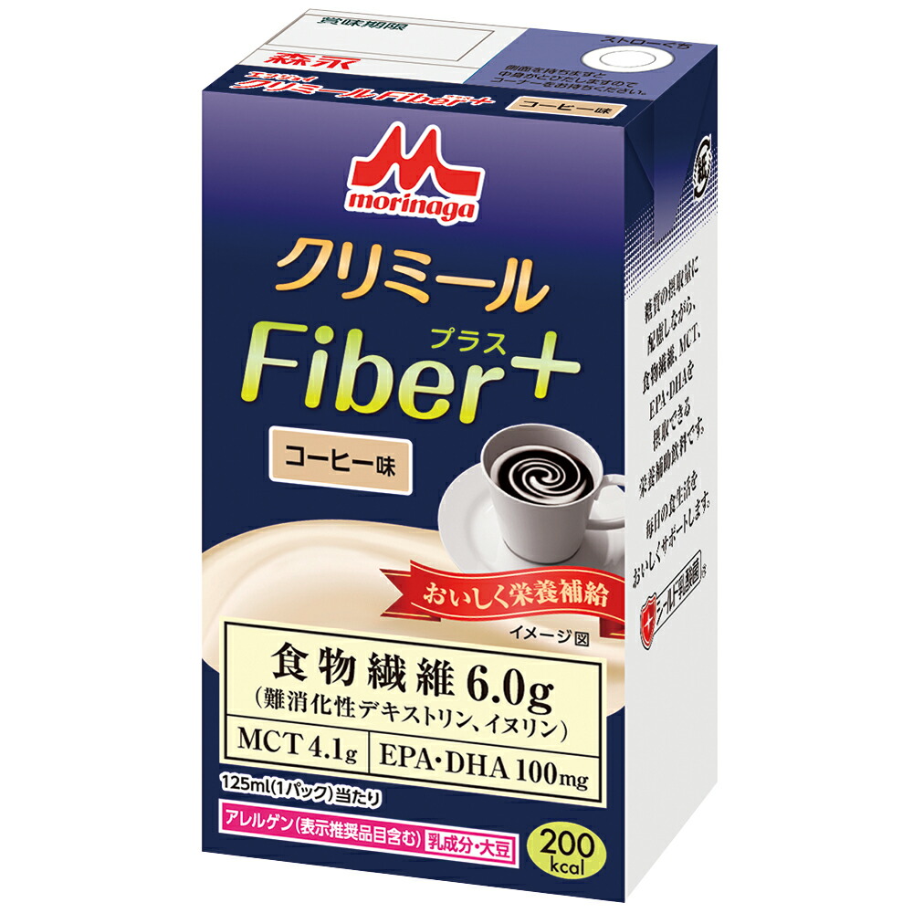 エンジョイクリミール Fiber+（栄養補助食品） コーヒー味 1箱（24パック入） クリニコ