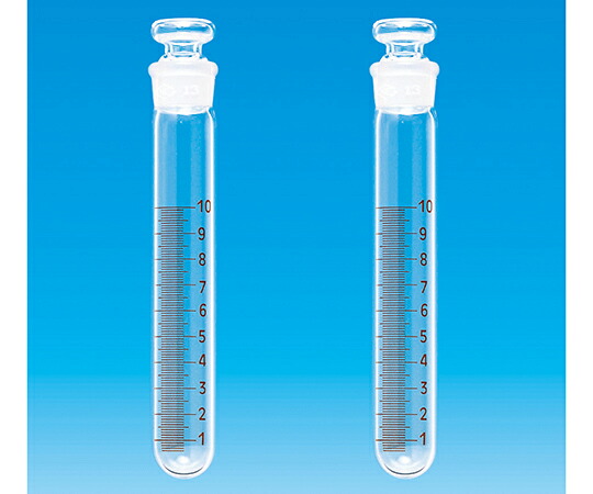 似ている共栓試験管 標準尺度型 目盛付 10mL 10本入 MKR-16.5 113027 日電理化琉璃