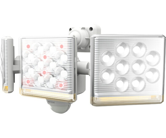12W×3灯　フリーアーム式　LEDセンサーライト　リモコン付 LED-AC3045 ムサシ