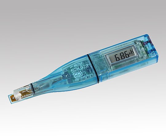 防水型ポケットpH計 分解能0.01/1 pH/℃　校正証明書付 S2K333 アズワン