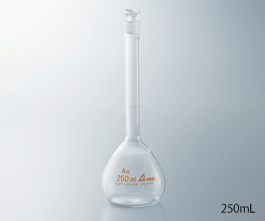 メスフラスコ（JCSS校正付）　白　5mL　 アズワン